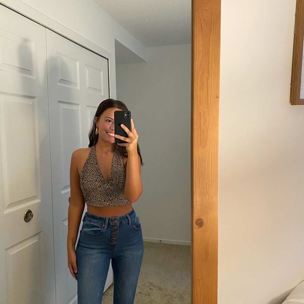 SHEIN printed crop top